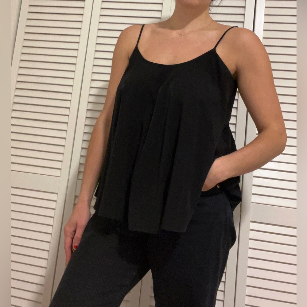 All Saints Black Oversized Top Size 6